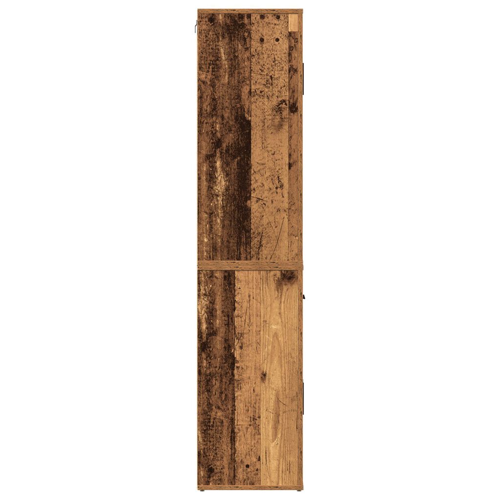 vidaXL Υψηλό ντουλάπι Παλαιού Ξύλου 80x33x150 cm Κατασκευασμένο Υλικό