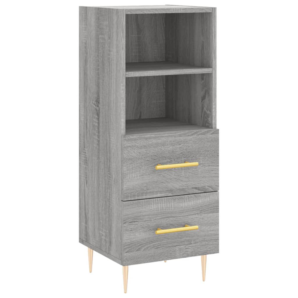 vidaXL Ντουλάπι Γκρι Sonoma 34,5x34x90 εκ. από Επεξεργασμένο Ξύλο