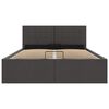vidaXL Πλαίσιο Κρεβατιού με Αποθ. Χώρο Σκούρο Γκρι 120x200 εκ. Ύφασμα