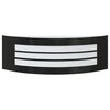 vidaXL Εξωτερικά Φωτιστικά Τοίχου 2 pcs Μαύρο 32 x 10 x 10 εκ