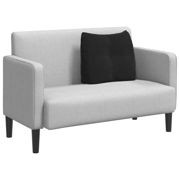 vidaXL Μαξιλάρι Πλάτης Μαύρο 60 x 24 x 50 εκ Βελούδο