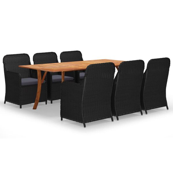 vidaXL &Sigma;&epsilon;&tau; &Tau;&rho;&alpha;&pi;&epsilon;&zeta;&alpha;&rho;ί&alpha;&sigmaf; &Kappa;ή&pi;&omicron;&upsilon; 7 &Tau;&epsilon;&mu;&alpha;&chi;ί&omega;&nu; &Mu;&alpha;ύ&rho;&omicron;