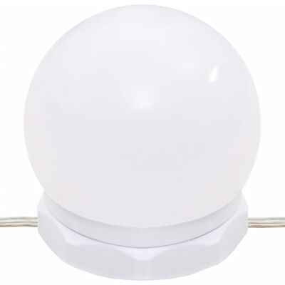 vidaXL Μπουντουάρ με LED Γυαλιστερό Λευκό 60x40x140 εκ.