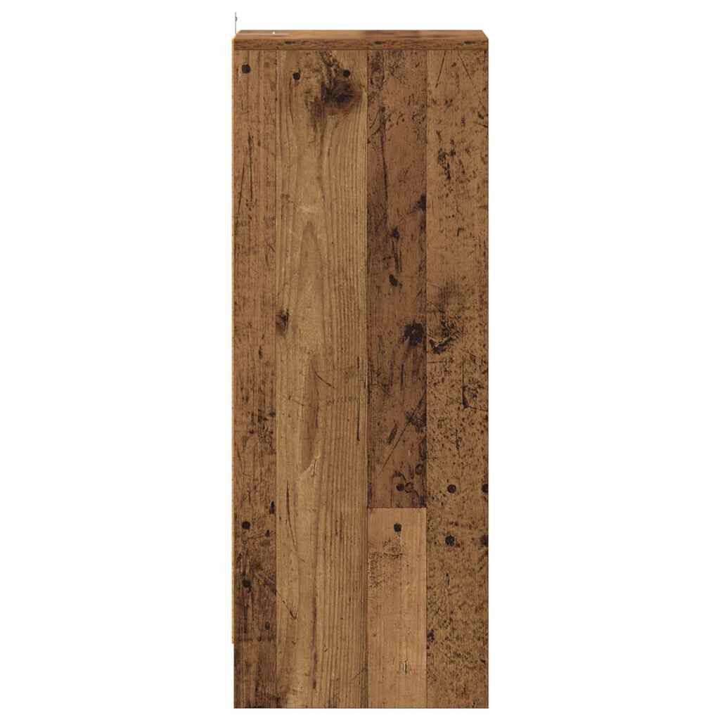 ντουλάπι παπουτσιών vidaXL Παλιό ξύλο 32x35x92 cm Κατασκευασμένο ξύλο