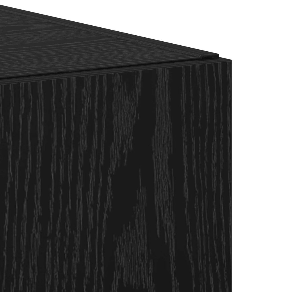 vidaXL Υψηλό Ντουλάπι Μαύρης Βελανιδιάς 45x42.5x185 εκ Επεξεργασμένο Ξύλο
