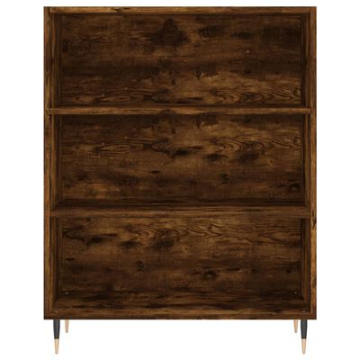 vidaXL Βιβλιοθήκη Καπνιστή Δρυς 69,5 x 32,5 x 90 εκ. από Επεξεργ. Ξύλο