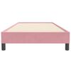 vidaXL Box Spring κρεβάτι χωρίς στρώμα ροζ 100x220 cm Βελούδινο