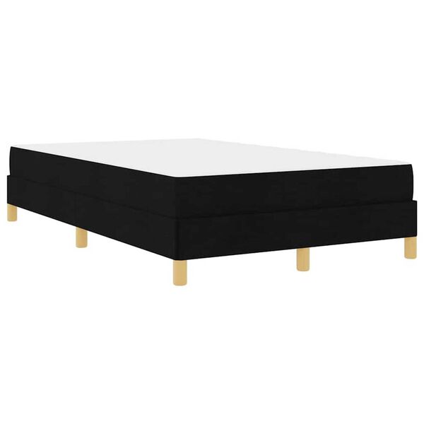 vidaXL Κρεβάτι με ελατήρια Μαύρο και Καφέ 120 x 200 cm