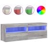 vidaXL Έ&pi;&iota;&pi;&lambda;&alpha; &Tau;&omicron;ί&chi;&omicron;&upsilon; &Tau;&eta;&lambda;. &mu;&epsilon; LED 2 &Tau;&epsilon;&mu;. &Gamma;&kappa;&rho;&iota; Sonoma 60x30x40 &epsilon;&kappa;.