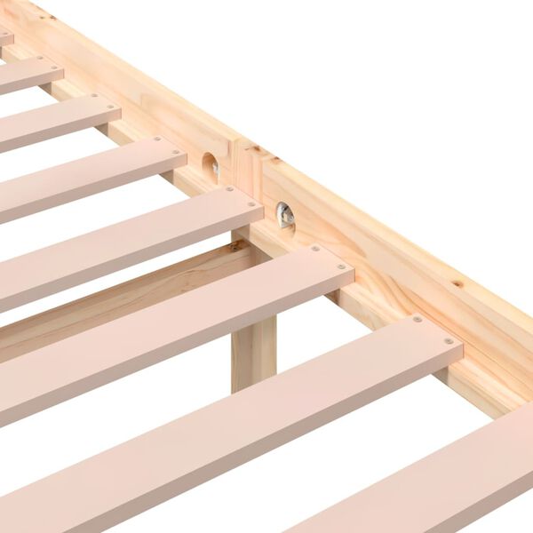 vidaXL Σκελετός Κρεβατιού Χωρίς Στρώμα 140x200 εκ Μασίφ Ξύλο