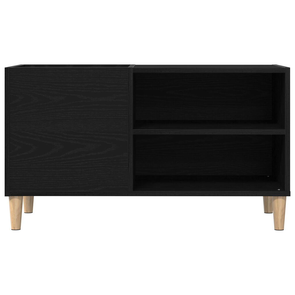 vidaXL Ντουλάπα δίσκων Μαύρο Δρυς 84,5x38x48 εκ Επεξεργασμένο ξύλο