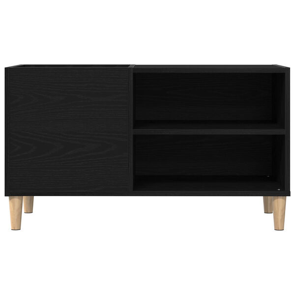 vidaXL Ντουλάπα δίσκων Μαύρο Δρυς 84,5x38x48 εκ Επεξεργασμένο ξύλο