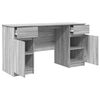 vidaXL Γραφείο Γκρι sonoma 140 x 49 x 76 εκ. Επεξεργασμένο ξύλο
