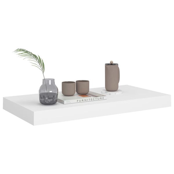 vidaXL Ράφι Τοίχου Άσπρο 50x23x3,8 εκ. από MDF