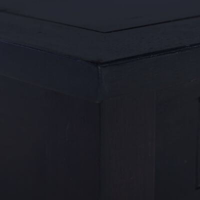 vidaXL Τραπέζι Σαλονιού Ανοιχτό Καφέ-Μαύρο 68x68x30 εκ. Μασίφ Μαόνι