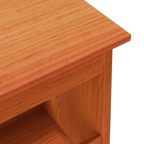 vidaXL Παγκάκι Χολ Καφέ Κεριού 60x28x45 εκ. από Μασίφ Ξύλο Πεύκου