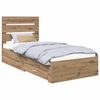 vidaXL &Sigma;&kappa;&epsilon;&lambda;&epsilon;&tau;ό&sigmaf; &Kappa;&rho;&epsilon;&beta;&alpha;&tau;&iota;&omicron;ύ Artisan Oak 90 x 200 cm &Epsilon;&pi;&epsilon;&xi;&epsilon;&rho;&gamma;&alpha;&sigma;&mu;έ&nu;&omicron; &Xi;ύ&lambda;&omicron;