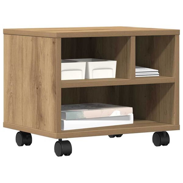 vidaXL Σταντ Εκτυπωτή με αποθήκευση artisan δρυς 41 x 32 x 33.5 εκ.