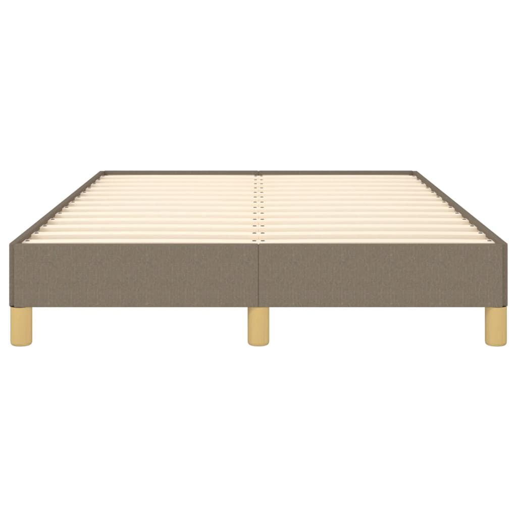 vidaXL Σκελετός Κρεβατιού Χωρίς Στρώμα Taupe 120x200 εκ. Υφασμάτινο