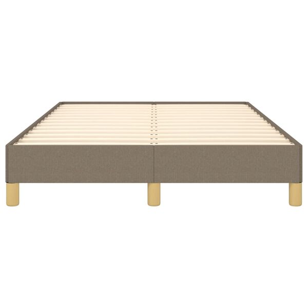vidaXL Σκελετός Κρεβατιού Χωρίς Στρώμα Taupe 120x200 εκ. Υφασμάτινο