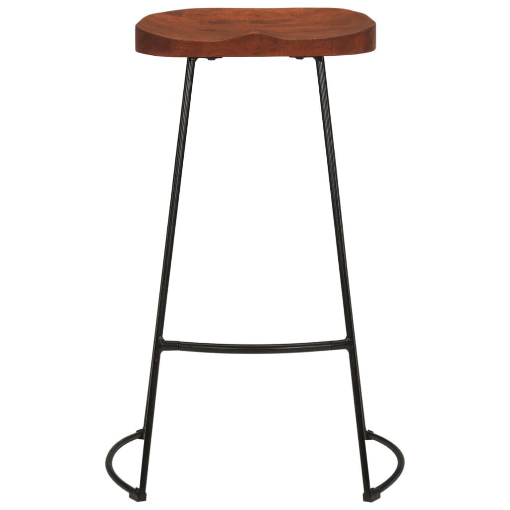 vidaXL Σκαμπό Μπαρ Gavin 2 τεμ. 50x40x78 εκ. από Μασίφ Ξύλο Μάνγκο
