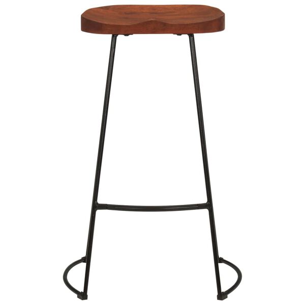 vidaXL Σκαμπό Μπαρ Gavin 2 τεμ. 50x40x78 εκ. από Μασίφ Ξύλο Μάνγκο