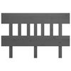 vidaXL Κεφαλάρι Κρεβατιού Γκρι 163,5x3x81 εκ. από Μασίφ Ξύλο Πεύκου
