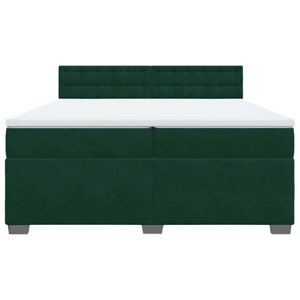 vidaXL &Kappa;&rho;&epsilon;&beta;ά&tau;&iota; Boxspring &mu;&epsilon; &Sigma;&tau;&rho;ώ&mu;&alpha; &Sigma;&kappa;&omicron;ύ&rho;&omicron; &Pi;&rho;ά&sigma;&iota;&nu;&omicron; 200x200&epsilon;&kappa;. &Beta;&epsilon;&lambda;&omicron;ύ&delta;&iota;&nu;&omicron;