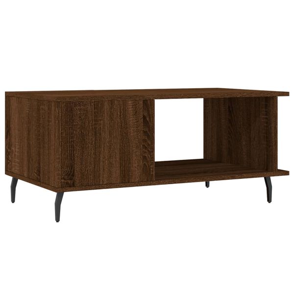 vidaXL Τραπεζάκι Σαλονιού Καφέ Δρυς 90x50x40 εκ. Επεξεργασμένο Ξύλο