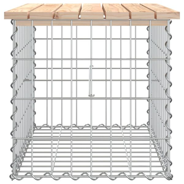 vidaXL Παγκάκι Κήπου Συρματοκιβώτιο 63x44x42 εκ. από Μασίφ Ξύλο Πεύκου