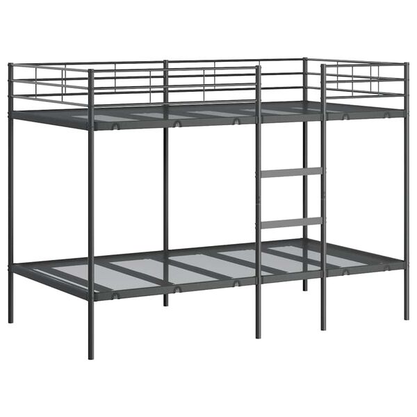 vidaXL Κουκέτα χωρίς στρώμα Μαύρο 100x200 cm Ατσάλι