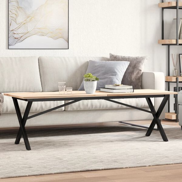 vidaXL Πόδια Τραπεζιού Σαλονιού σε Σχήμα «Χ» 140x30x43 εκ. Ατσάλι