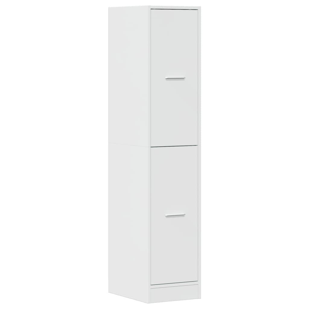 vidaXL Συρταριέρα Γενικής Χρήσης Γυαλ. Λευκό 30x41x144,5 Επεξ. Ξύλο