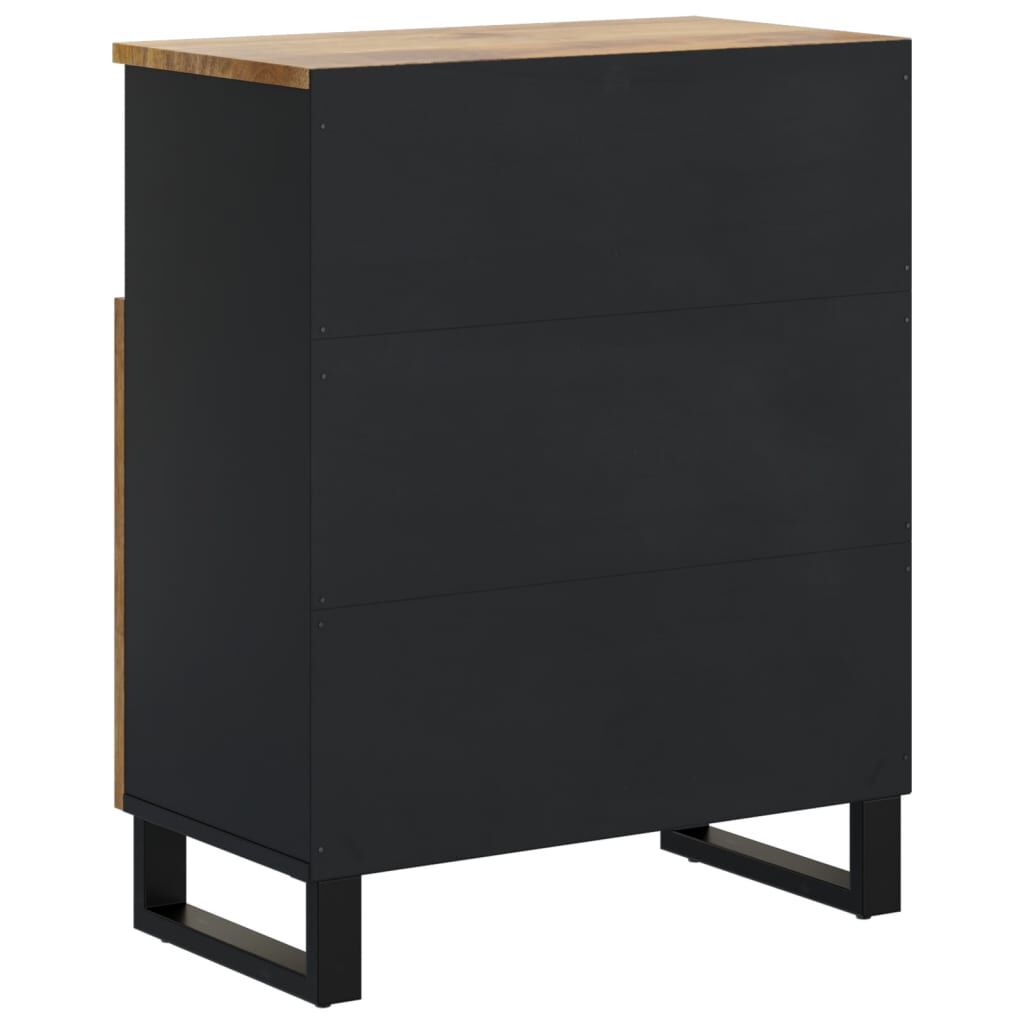vidaXL Ντουλάπι με 2 Πόρτες 60 x 33 x 75 εκ. από Μασίφ Ξύλο Μάνγκο