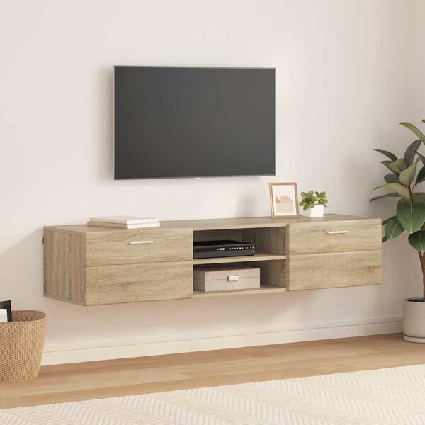 vidaXL Ντουλάπι TV Sonoma Δρυς 150 x 39 x 30 εκ Επεξεργασμένο ξύλο