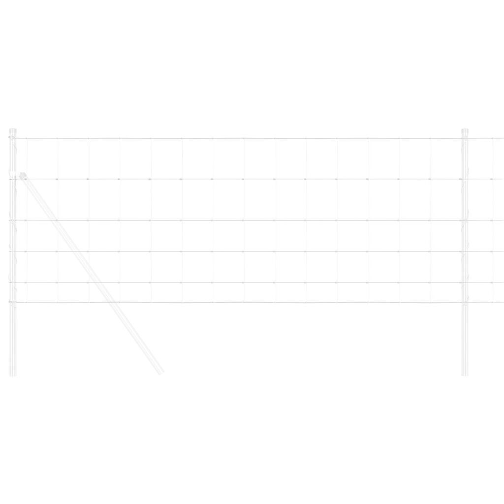 vidaXL Περίφραξη αγρού Γκρι 0.8 x 10 m Ατσάλι