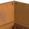 vidaXL Φωτιά Καφέ 160 x 45 x 35 εκ Ατσάλι σκληρυθέν στον αέρα