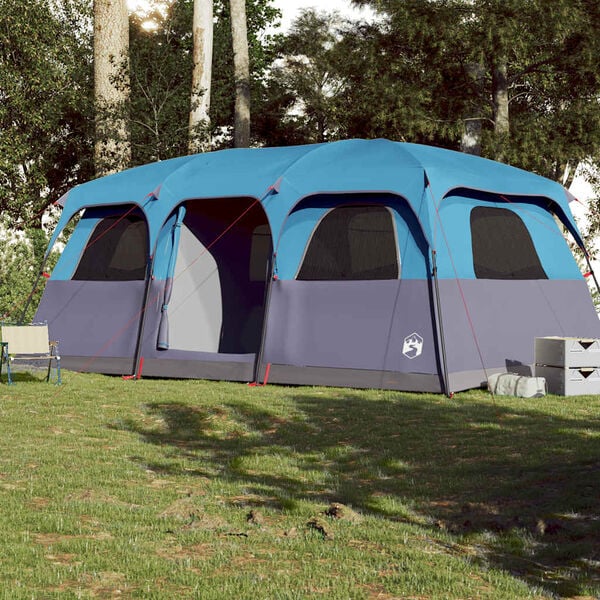 vidaXL Σκηνή Οικογενειακή 9 Ατόμων Αδιάβροχη Μπλε