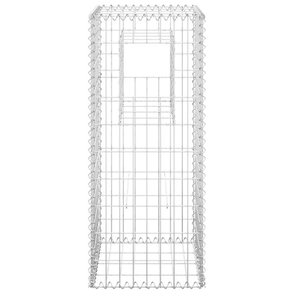 vidaXL Συρματοκιβώτια Στύλοι 2 τεμ. 40 x 40 x 100 εκ. Σιδερένιοι