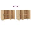vidaXL Ντουλάπι Sonoma δρυς 90x34x80 εκ. Επεξεργασμένο Ξύλο