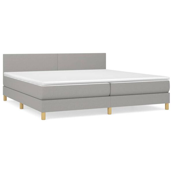 vidaXL &Kappa;&rho;&epsilon;&beta;ά&tau;&iota; Boxspring &mu;&epsilon; &Sigma;&tau;&rho;ώ&mu;&alpha; &Alpha;&nu;&omicron;&iota;&chi;&tau;ό &Gamma;&kappa;&rho;&iota; 200x200 &epsilon;&kappa;. &Upsilon;&phi;&alpha;&sigma;&mu;ά&tau;&iota;&nu;&omicron;