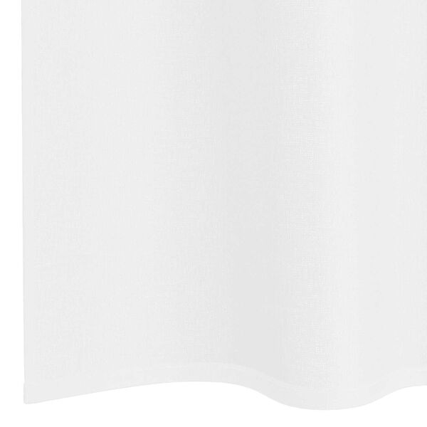 vidaXL Κουρτίνες με κουρτίνες 2 pcs Λευκό 140 x 225 cm Πολυεστέρας