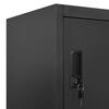 vidaXL Φοριαμός Ανθρακί 90 x 40 x 180 εκ. Ατσάλινος
