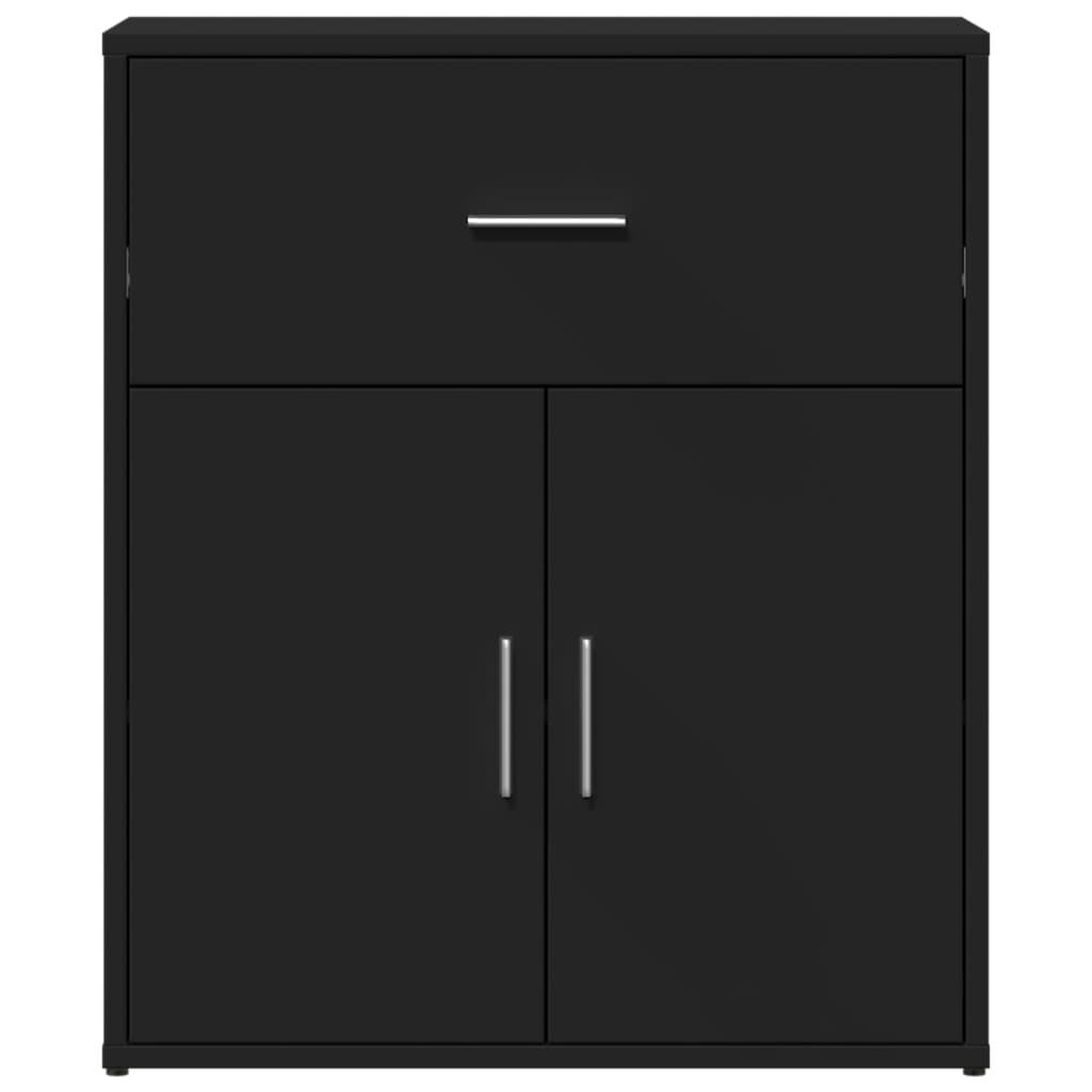 vidaXL Βοηθητικό Ντουλάπι Μαύρο 60x31x70 εκ. από Επεξεργασμένο Ξύλο