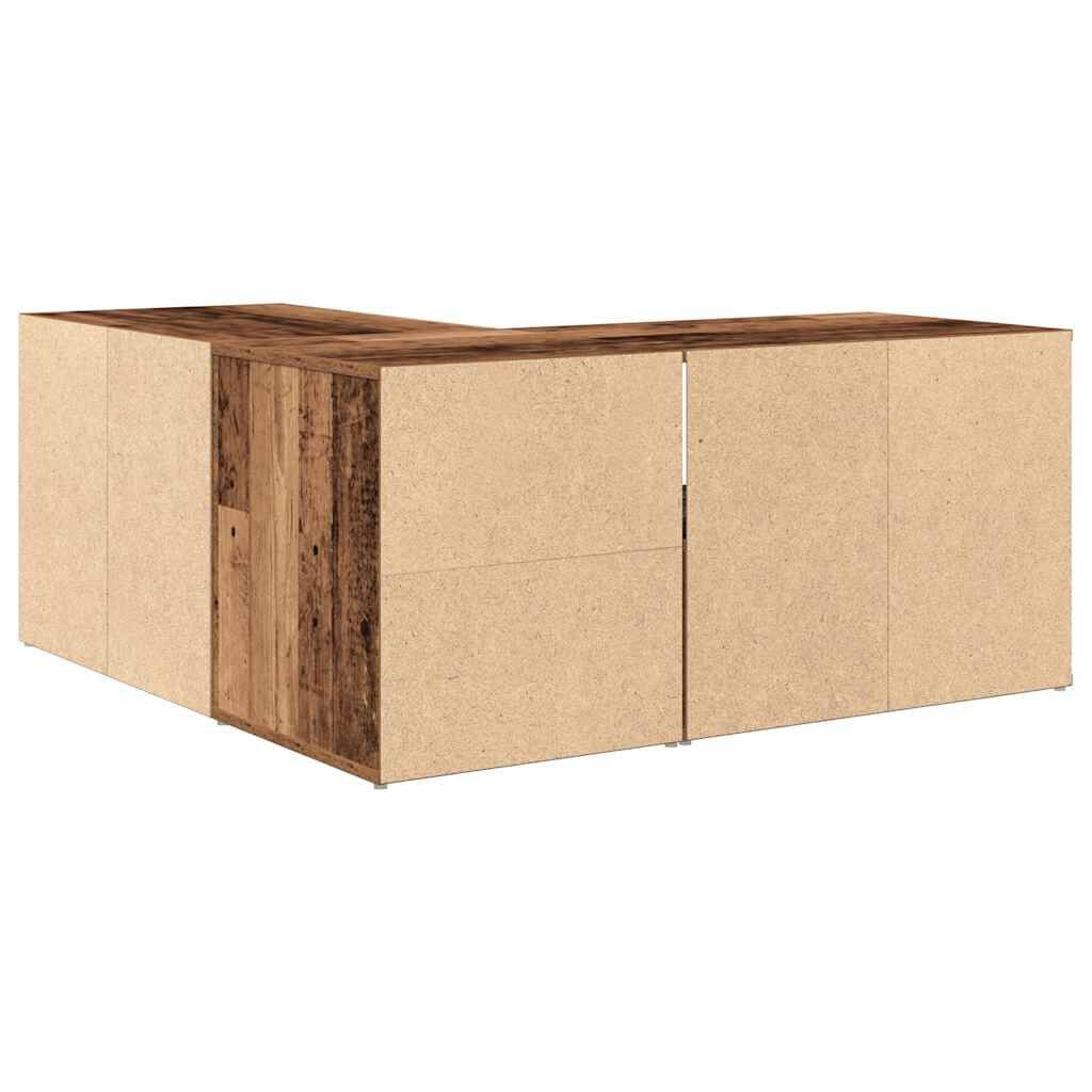 vidaXL Ντουλάπι Γωνιακό Όψη Παλαιού Ξύλου 160x40x45 εκ. από Επεξ. Ξύλο