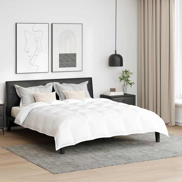 vidaXL Σετ Παπλωμάτων με μαξιλάρι 3 pcs Λευκό Φτέρος