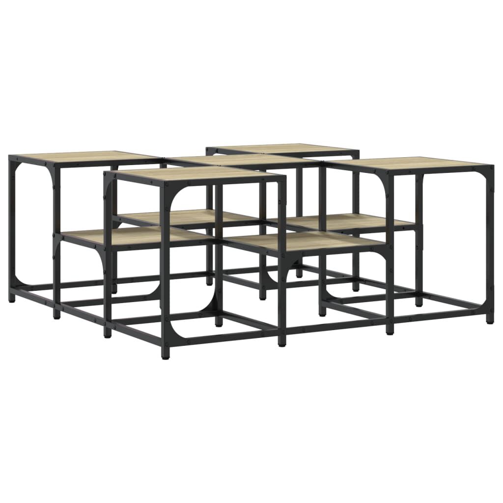 vidaXL Τραπεζάκι Σαλονιού Sonoma Δρυς 91x91x40 εκ. Επεξεργασμένο Ξύλο
