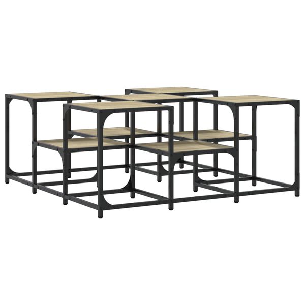 vidaXL Τραπεζάκι Σαλονιού Sonoma Δρυς 91x91x40 εκ. Επεξεργασμένο Ξύλο
