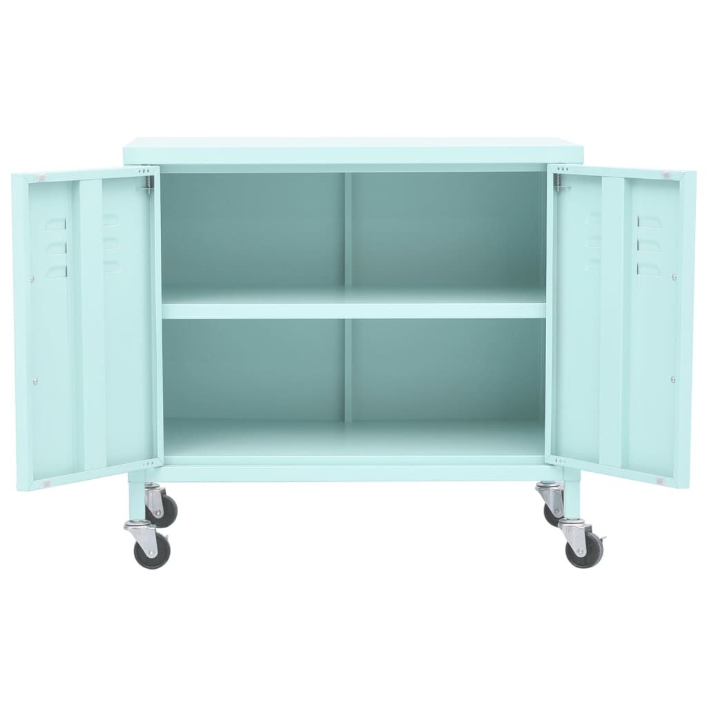 vidaXL Ντουλάπι Αποθήκευσης Χρώμα Μέντα 60 x 35 x 56 εκ. από Ατσάλι