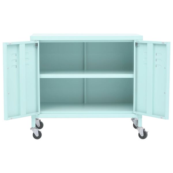 vidaXL Ντουλάπι Αποθήκευσης Χρώμα Μέντα 60 x 35 x 56 εκ. από Ατσάλι